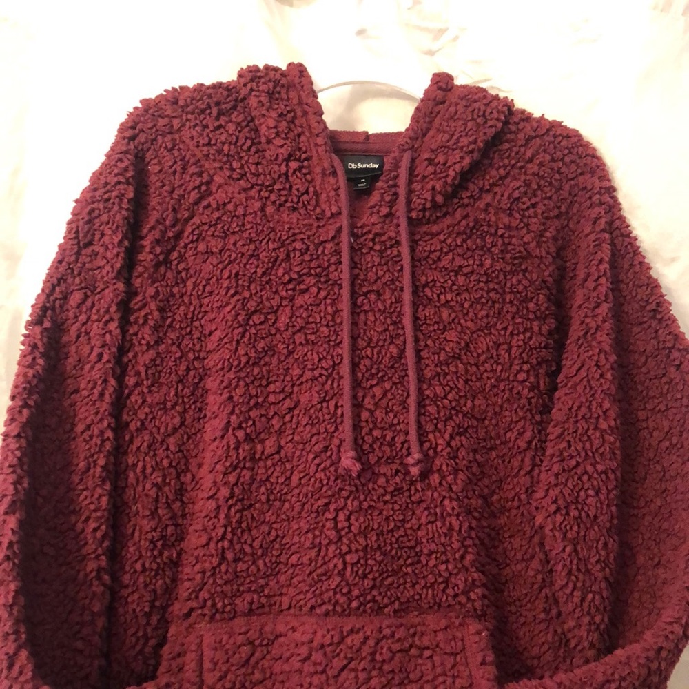 New Listing! Db Sunday Fleece Pullover Hoodie - image 3